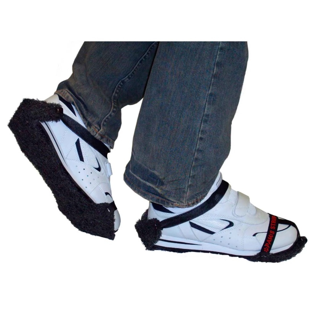 PAWS Strap-On Traction Soles, Men's, Black, One Size, 1 Pair Open Packaging
